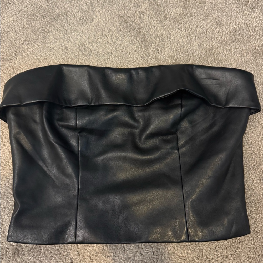 Lucy Paris Black Strapless Top